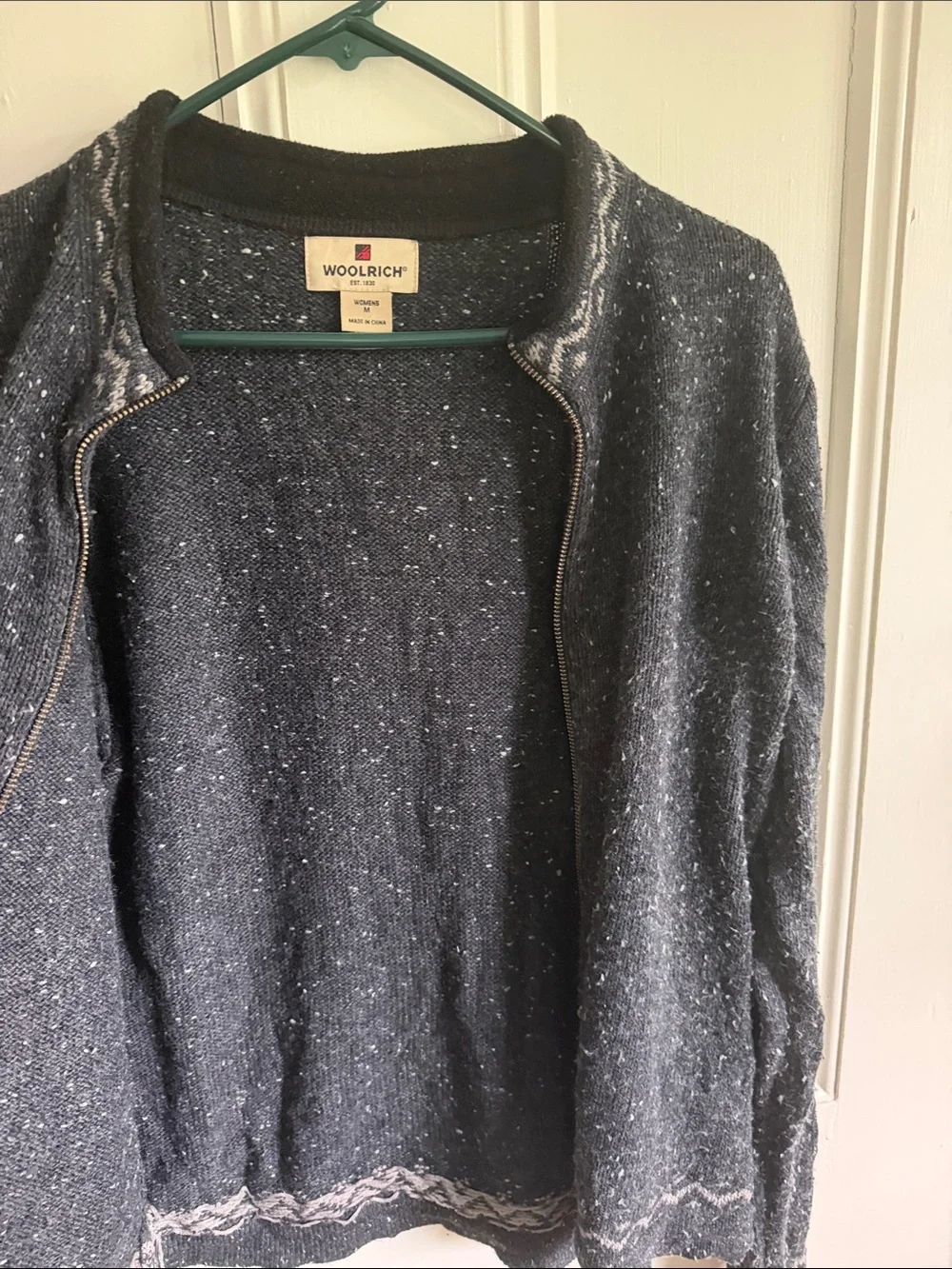 Woolrich Dark Charcoal Half-Zip Turtleneck Sweater
